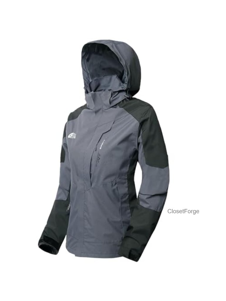 Waterproof Rain Jacket With Hood Lightweight Outdoor Windbreaker